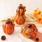 Set of 2/3 Handmade Mouthblown Multi Striped Glass Pumpkin & Gourd